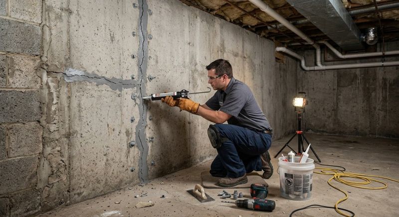 Basement Crack Repair in Haymarket, VA