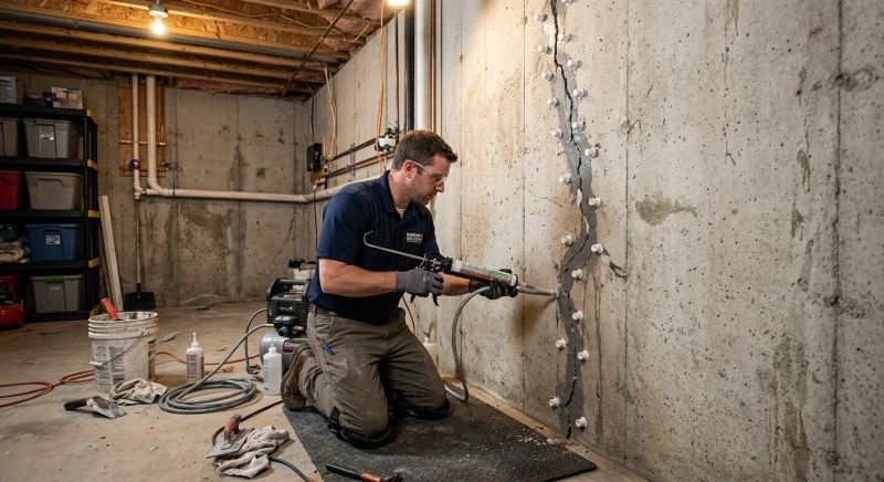 Basement Crack Repair in Haymarket, VA