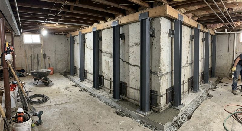 Basement Stabilization in Haymarket, VA