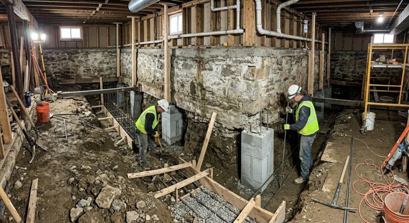 Basement Underpinning in Haymarket, VA
