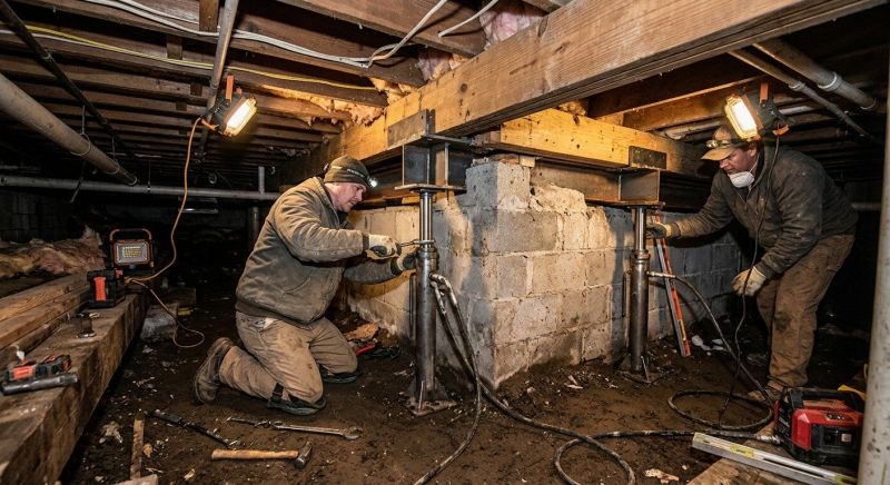 Concrete Foundation Repair in Potomac, MD
