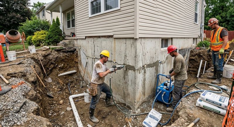 Cracked Foundation Repair in Annandale, VA