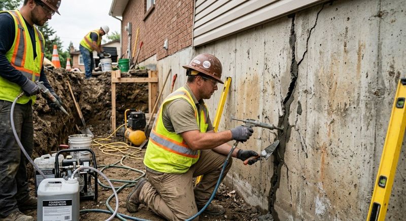 Cracked Foundation Repair in Bealeton, VA