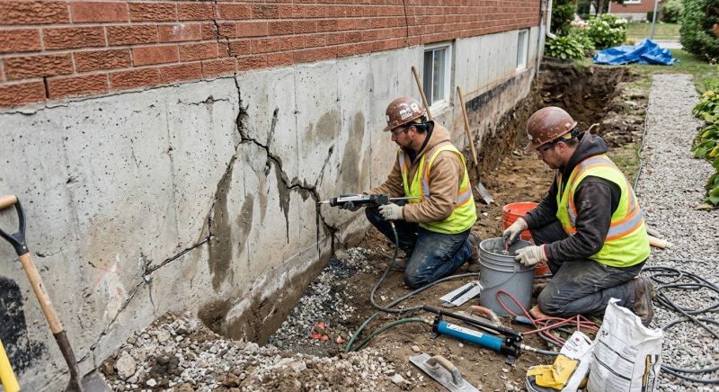 Cracked Foundation Repair in Bristow, VA