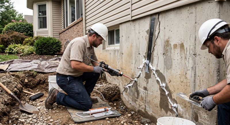 Cracked Foundation Repair in Round Hill, VA