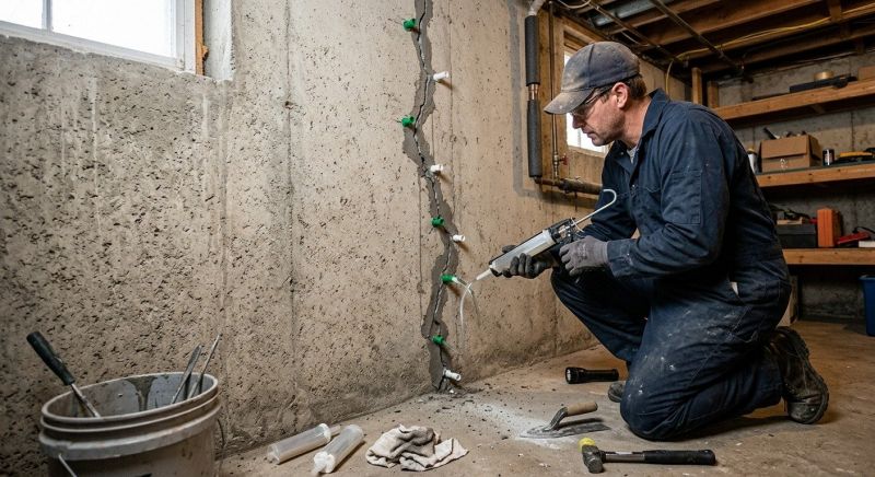 Foundation Crack Repair in Clifton, VA