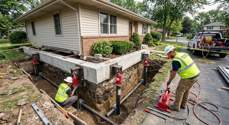 Foundation Jacking in Bluemont, VA