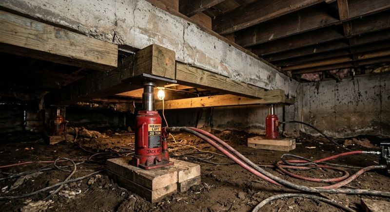 Foundation Jacking in Herndon, VA