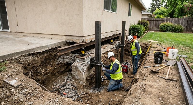Foundation Pier Repair in Haymarket, VA