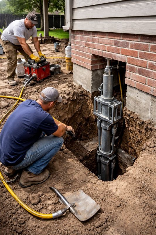 Foundation Pier Repair in Haymarket, VA