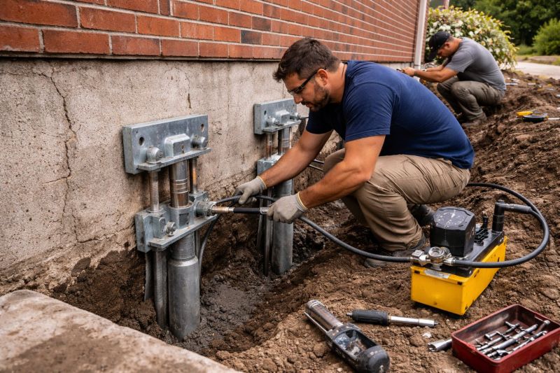 Foundation Pier Repair in Haymarket, VA
