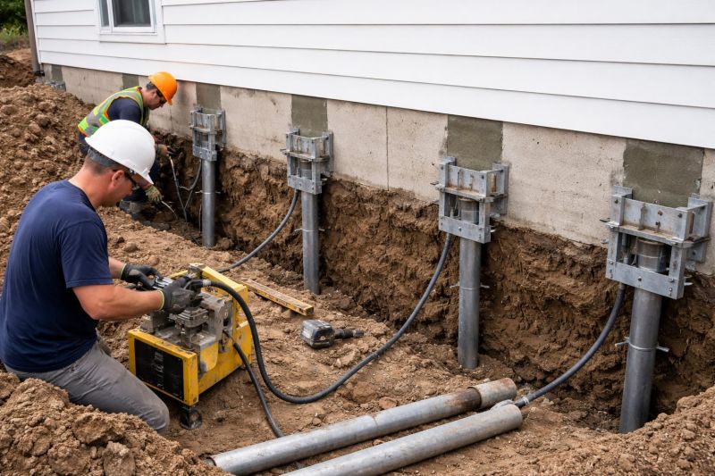 Helical Piers Installation in Haymarket, VA