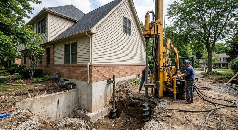 Helical Pile Installation in Haymarket, VA