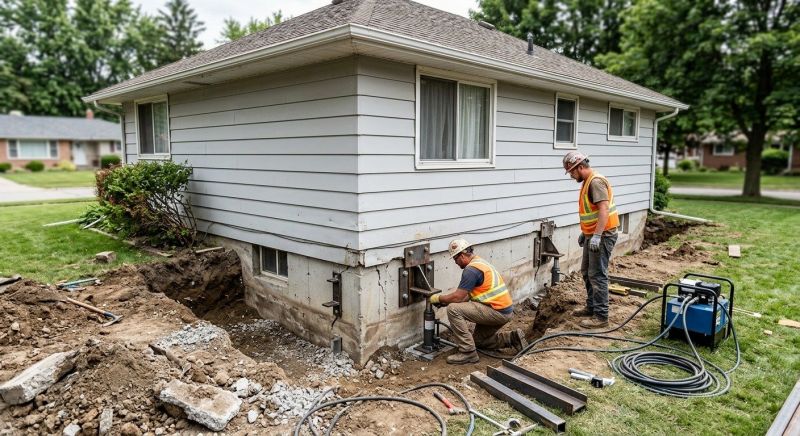 House Foundation Repair in Chantilly, VA