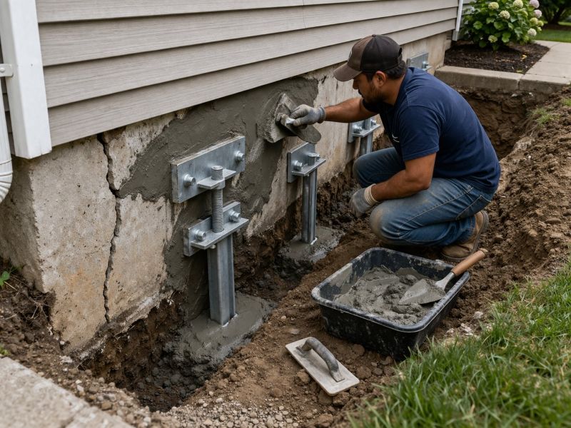 House Foundation Repair in Nokesville, VA