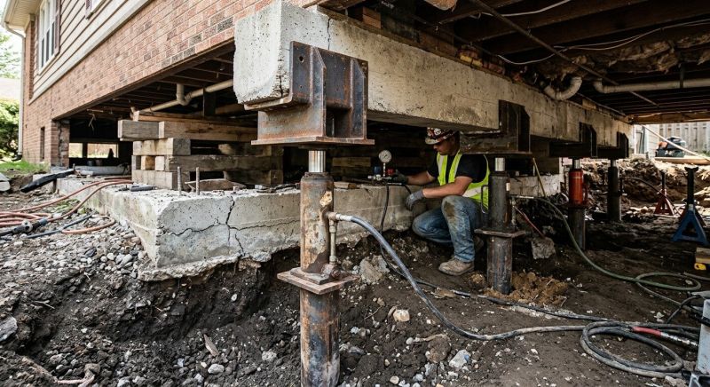 Sinking Foundation Lifting in Haymarket, VA