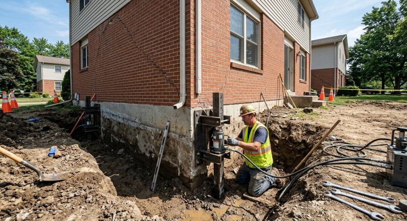 Sinking Foundation Repair in Haymarket, VA
