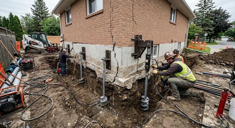 Sinking Foundation Repair in Potomac, MD