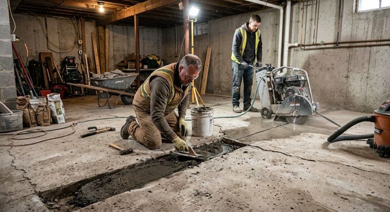 Slab Foundation Repair in Haymarket, VA