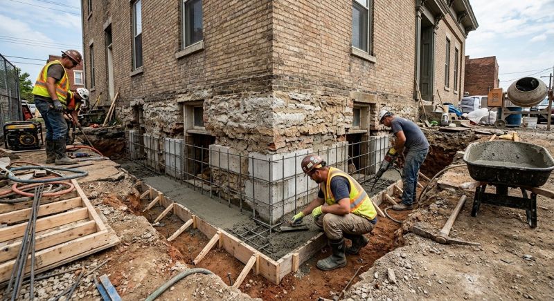 Structural Underpinning in Haymarket, VA