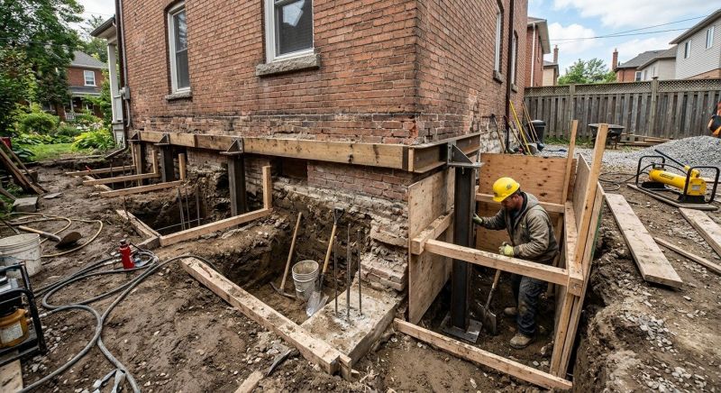 Structural Underpinning in Haymarket, VA